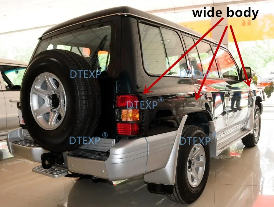 

4 шт. пластиковая хромированная дверная ручка V32 V33 для Pajero 2, черная дверная планка для Montero V31 V43 1989-1999, дверная педаль 6470 6473 2030