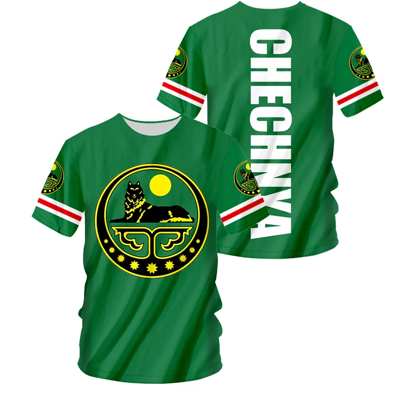 

UJWI CHECHNYA 3D Shirt Custom Made Name Number Grozny 2023 T-shirt Print Flag Word Russian Russia Rossiya Argun Gudermes Clothes