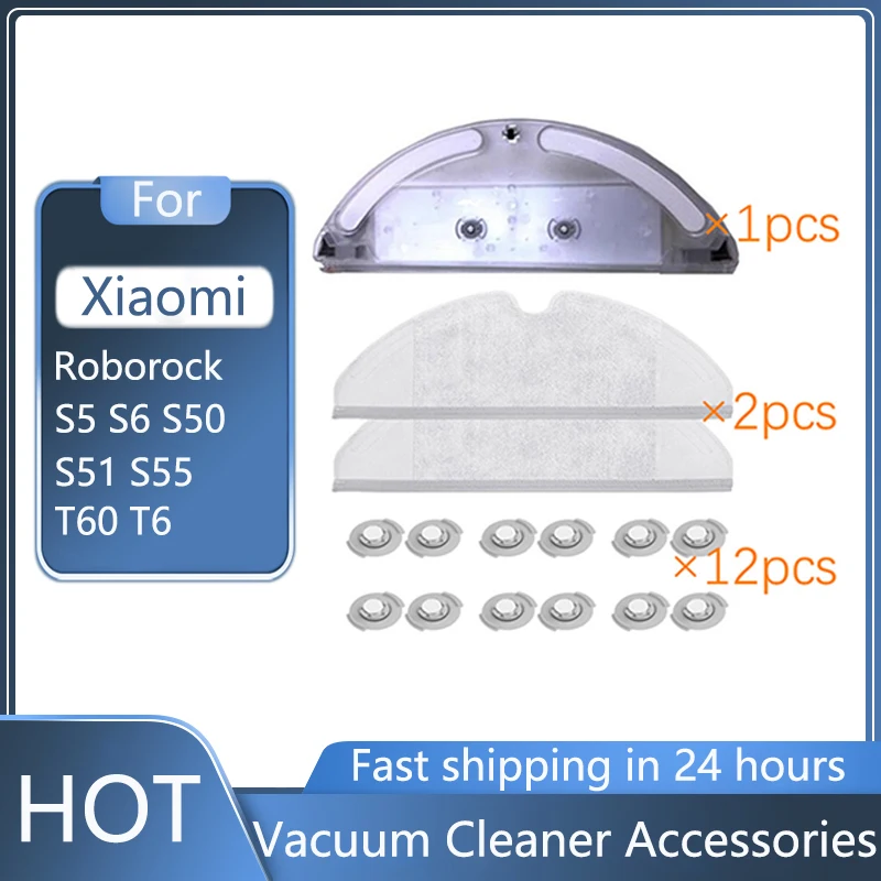 

Mop Cloths Water Tank Filter main brush for Xiaomi Roborock S50 S51 S55 S6 S5 Parts Generation 2 Dry Wet Mop Cloths accessories