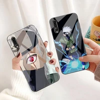 japan anime naruto hatake kakashi phone case tempered glass for huawei p30 p20 p10 lite honor 7a 8x 9 10 mate 20 pro