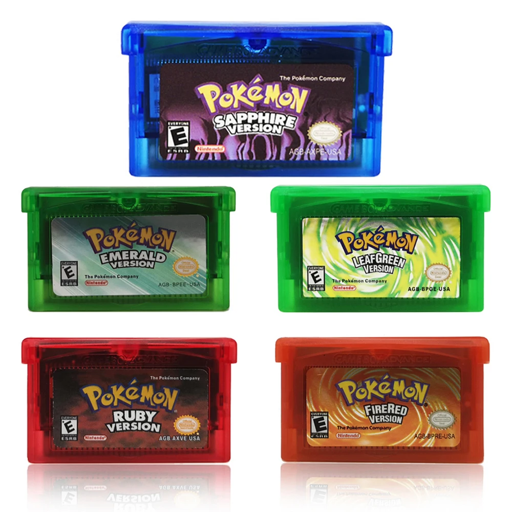 

Pokemon Series Memory Card Double Decoding GBC NDSL GB GBM GBA Video Game Cartridge 32-bit Console 5 Classic Spain Version