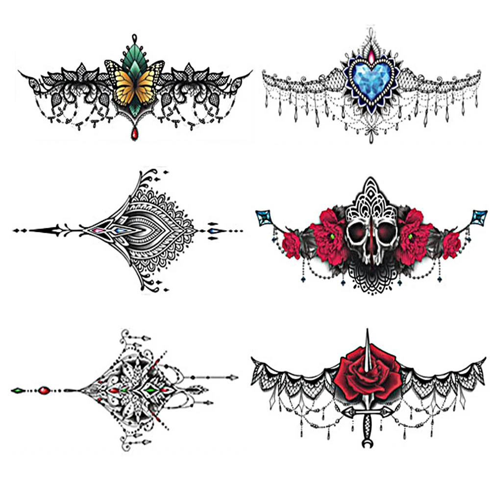 

Временные тату-наклейки, спиртовые животные, водостойкие 3D татуировки, металлические наклейки, татуировки для боди-арта, 6 шт.