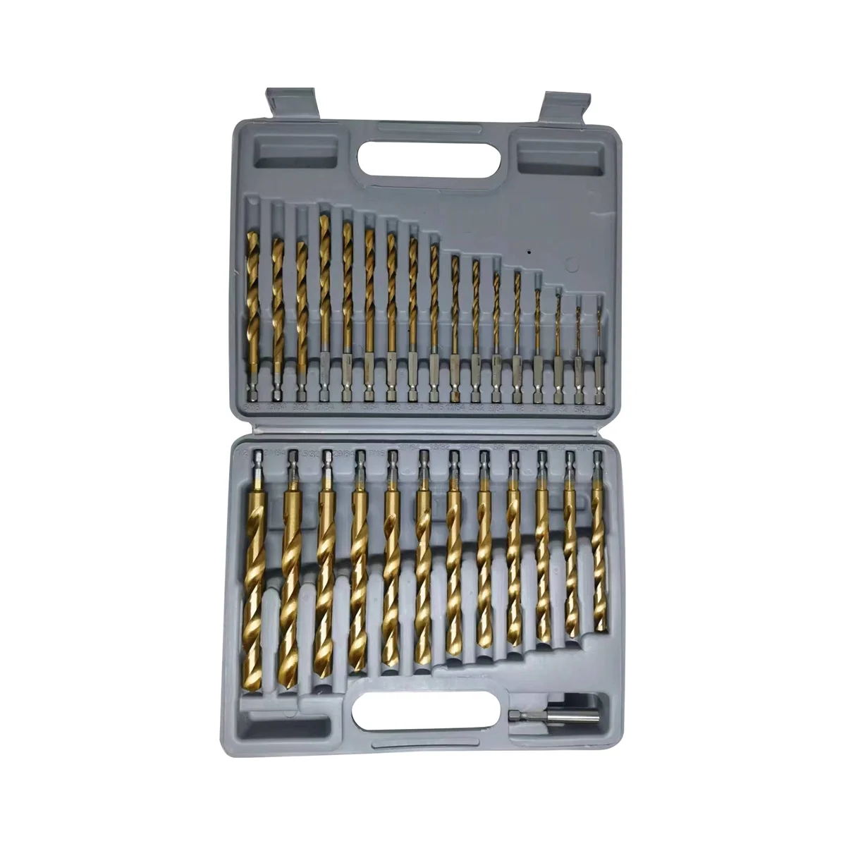 

30 Pcs Titanium Impact Drill Bit Set, Hex HSS Twist Drill Bits with Storage for Steel, Copper, Aluminum,Zinc Alloy