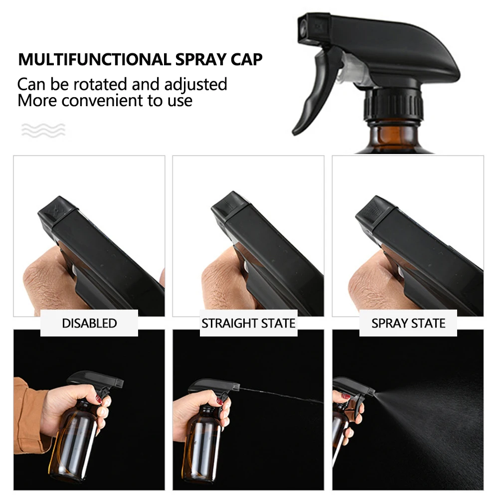 240/480/1000 мл многоразовый зеркальный спрей с триггерами колпачки для эфирных масел