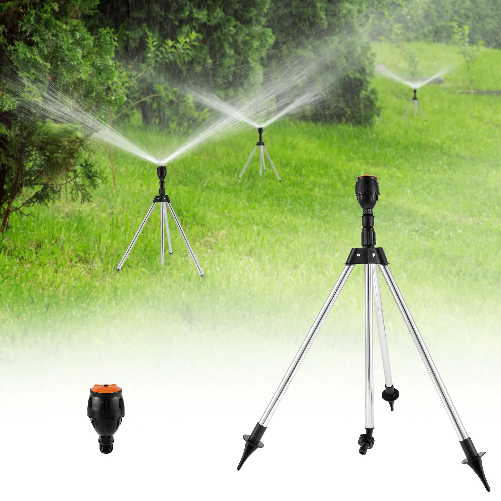 

Разбрызгиватель для орошения сада, вращающийся на 360 градусов