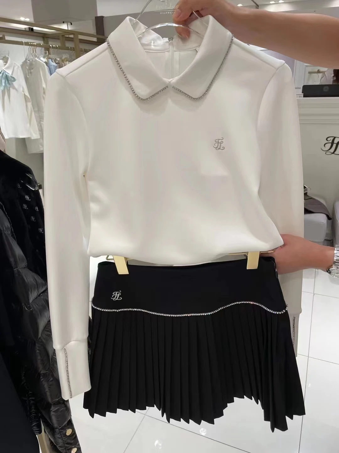 

Ladies Golf Clothing 2022 Spring and Autumn Brushed Long-Sleeve Basement Korean Version Slim Sports T-Shirt Jersey