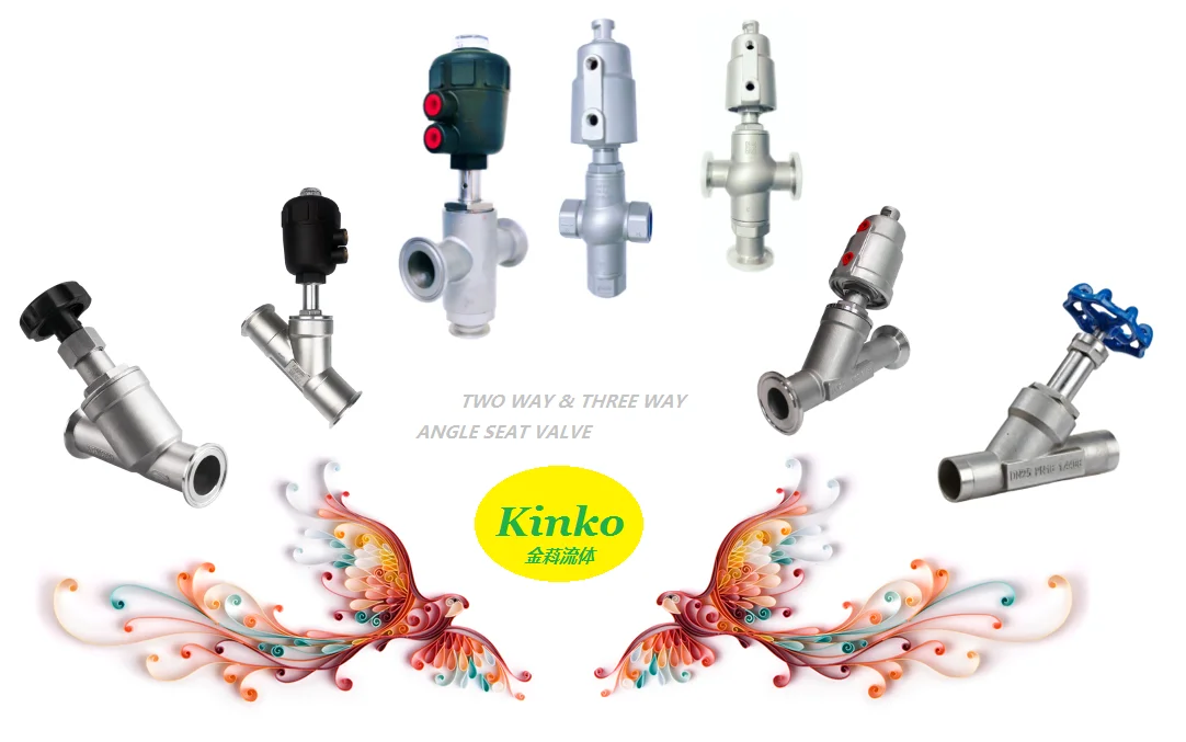 Высокопроизводительный седловидный клапан с угловой резьбой DN40 SS304 BSP из