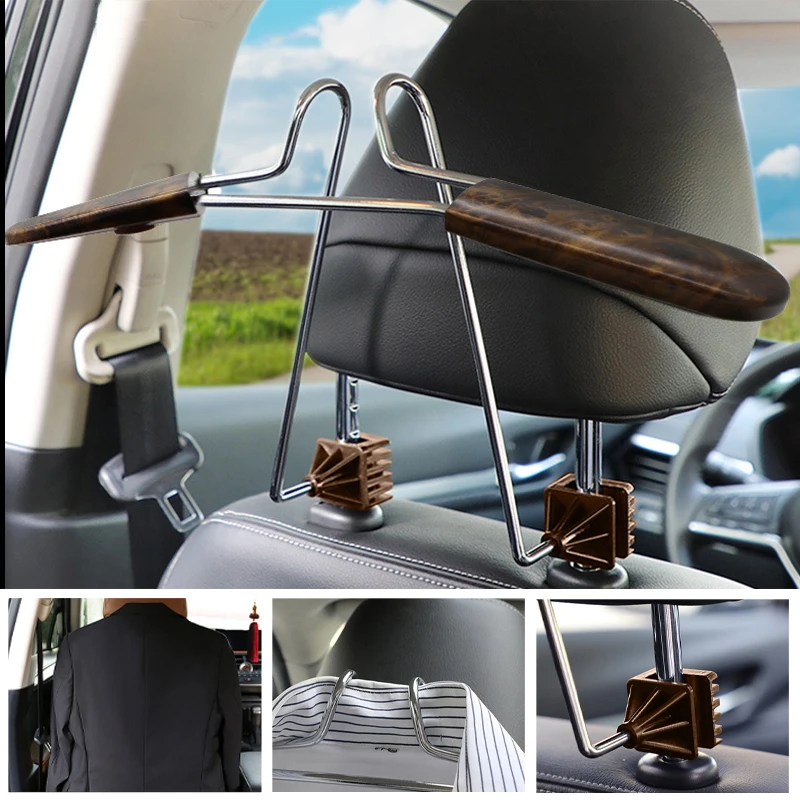 

Car Hanger Auto Car Seat Headrest Clothes Hanger Stainless Steel Coat Jackets Holder Robe Hook For Car Interior Accessories