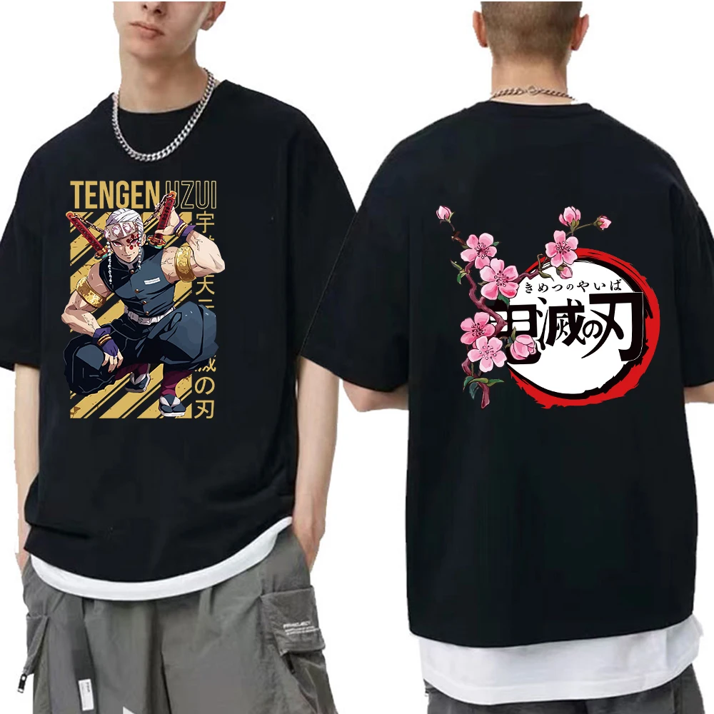 

Забавная мультяшная футболка для мужчин унисекс Kimetsu No Yaiba Tengen Uzui, футболка, Милая женская футболка, футболки в стиле хип-хоп