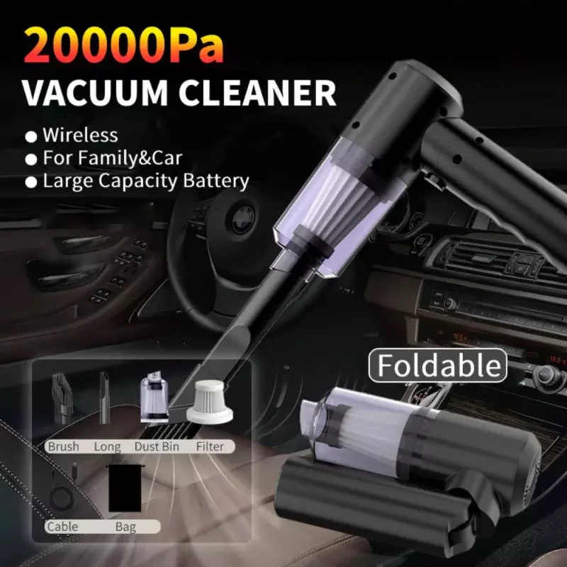 

NEW2023 20000Pa Wireless Vacuum Cleaner Cordless Handheld Auto Vacuum Powerful Suction Vacuum Cleaners For Car Home Pet Hair Rem