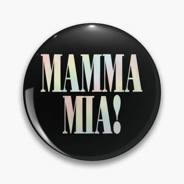 

Mamma Mia Rainbow Sticker Customizable Soft Button Pin Hat Cute Lover Cartoon Funny Badge Jewelry Metal Creative Fashion Collar