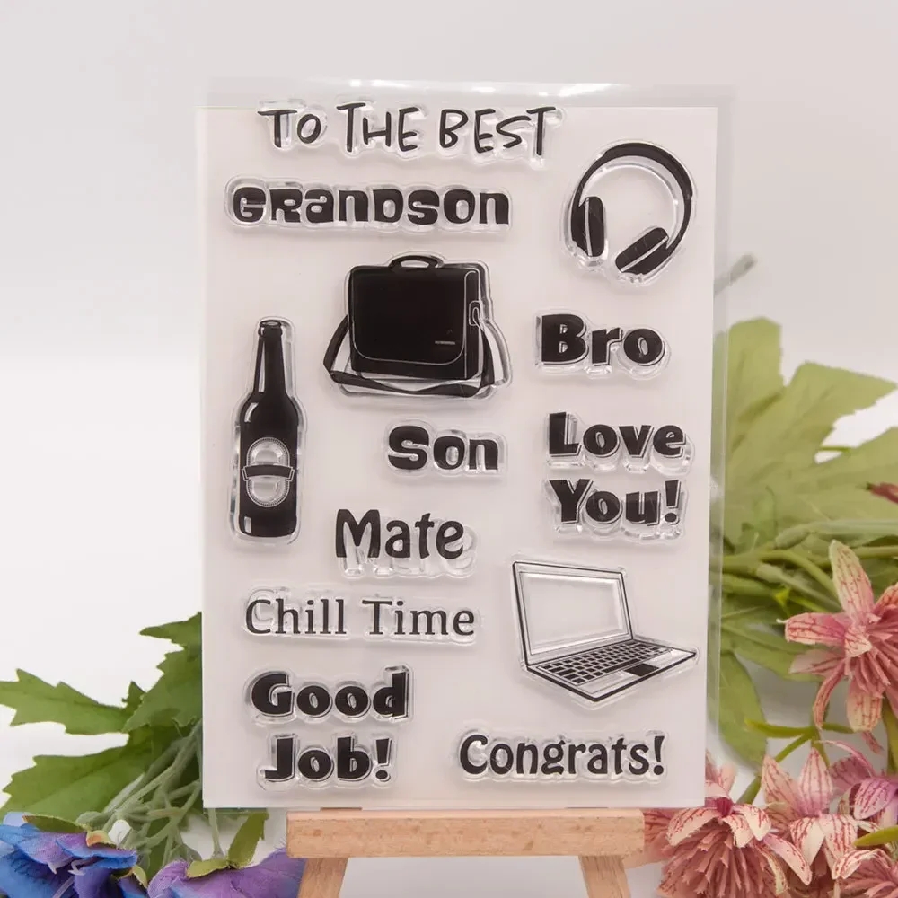 Силиконовые штампы для скрапбукинга и изготовления открыток на день рождения