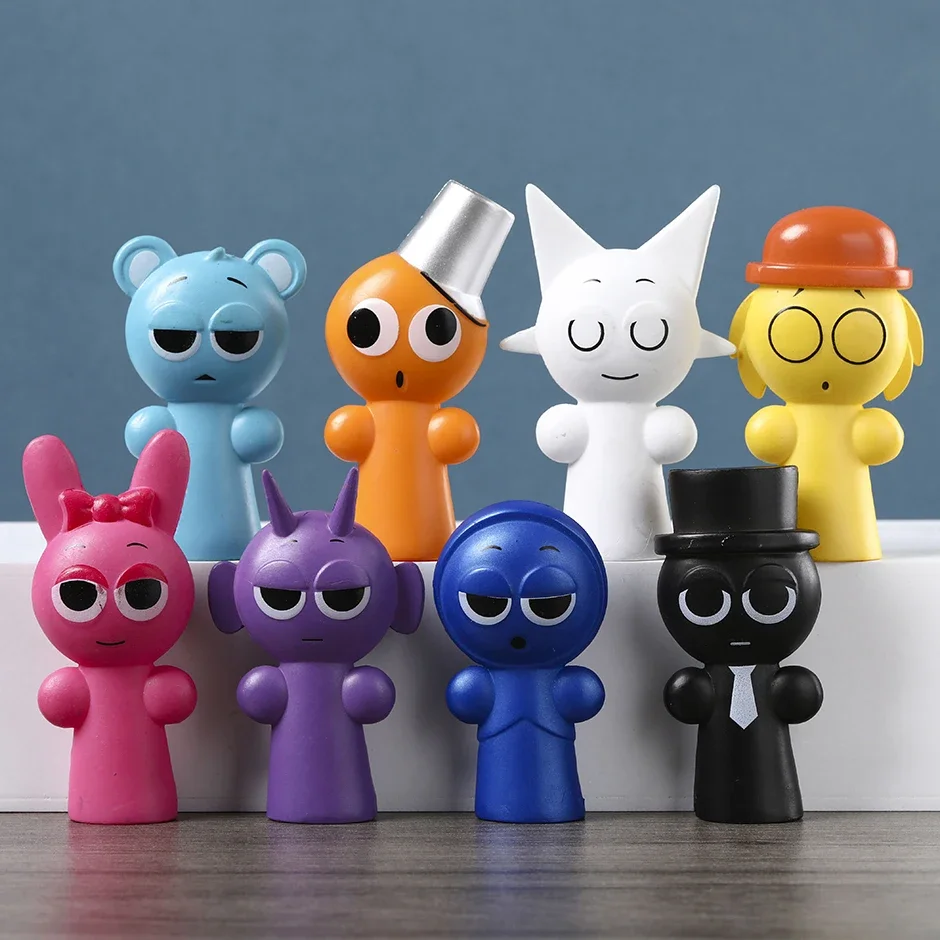 Sprunki Brud Black Jevin Durple Pinki Sky Tuner Wenda фигурки ПВХ 8 шт.