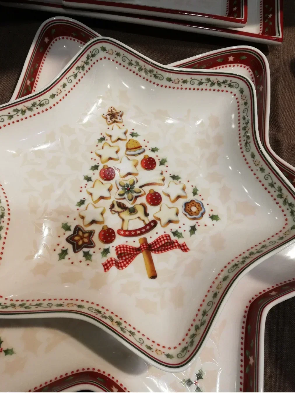 Фото Weihnachtsdek- Teller, десерт tablett, Salats chale, Milch topf, K nchen, кючэнь geschirr, Essgeschirr №3