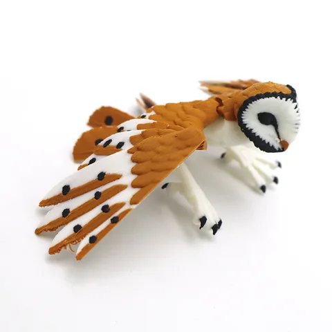 Шарнирная фигурка совы 3D печать