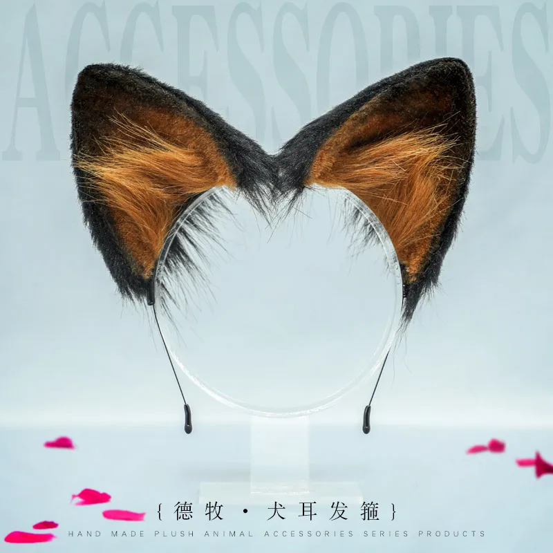

Dog Ears Headband Kawaii German Shepherd Ears Headdress Cosplay Accessories JK Girl Halloween Party Cosplay Hair Hoop Hearwear