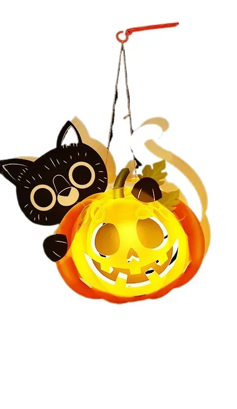 Хэллоуин Джек-фонарь реквизит украшения ручные нарядные игрушки DIY светящиеся в