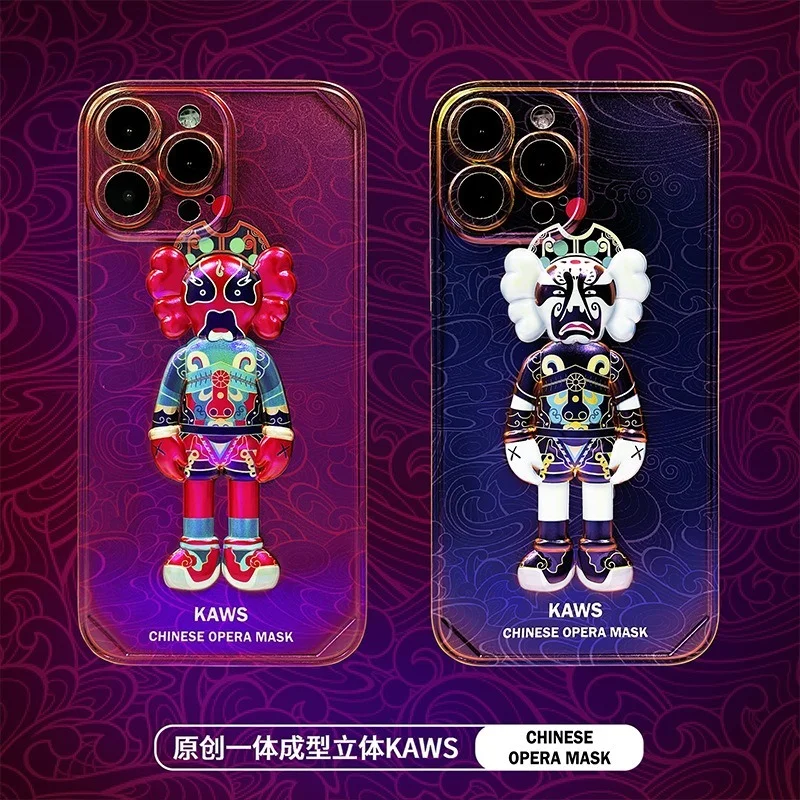 

China Style Tide Brand Doll Phone Case for IPhone11 12 13 Pro Max X XR Cover Transparent IPhone Case Fall Protection Shell