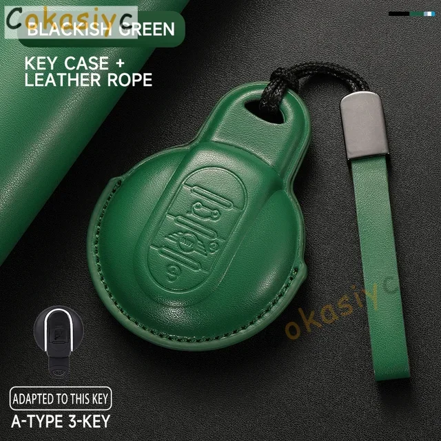 

Кожаный чехол для автомобильного ключа для BMW MINI COOPER S ONE JCW F54 F55 F56 F57 F60 CLUBMAN COUNTRYMAN, держатель для пульта дистанционного брелока, брелок для ключей