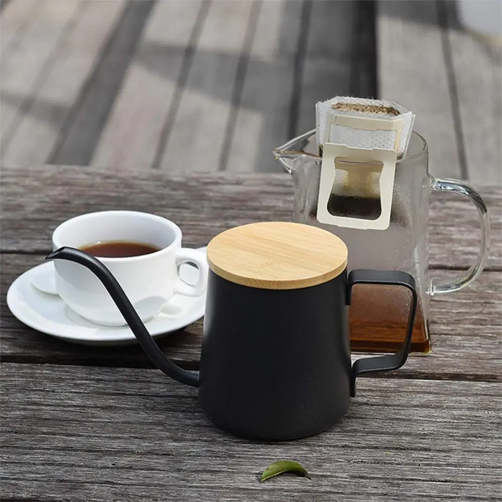 

Hand Brewing Coffee Ear Hanging Hand Brewing Cover Long Mouth Fine Mouth Drip Filter Coffee Pot Kitchen Accessories Tools