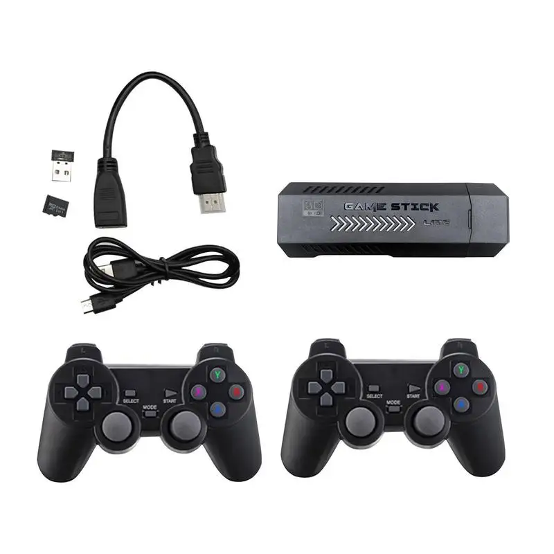 

Консоль игровая Беспроводная ретро, 2,4 ГГц, 2 джойстика, 4K HD