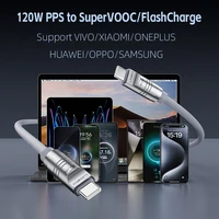Кабель для передачи данных 120 Вт PPS для OPPO SuperVOOC Vivo FlashCharge Magic