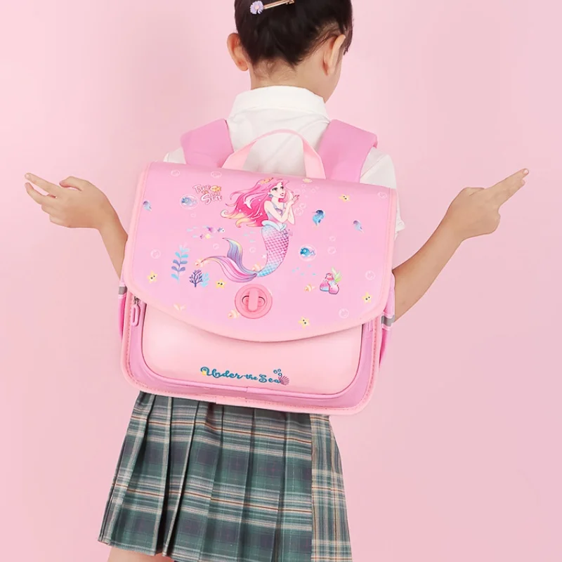 New Horizontal British Style Girl Mermaid Boy Astronaut Cartoon Backpacks Children Students Cute Dinosaur Fashion Schoolbags Hot