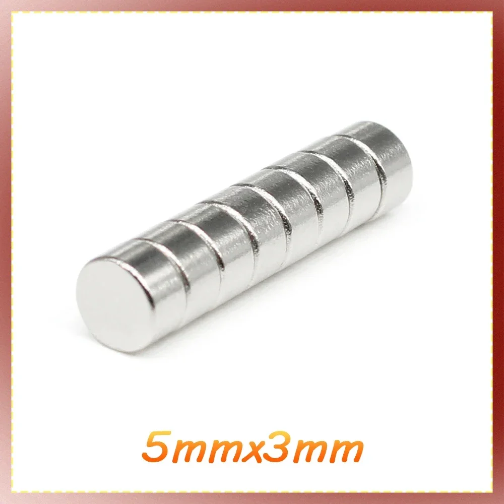 10/20/50/100/200/500 шт. 5x3 маленький круглый мощный магнит 5 мм x 3 неодимовый поисковый