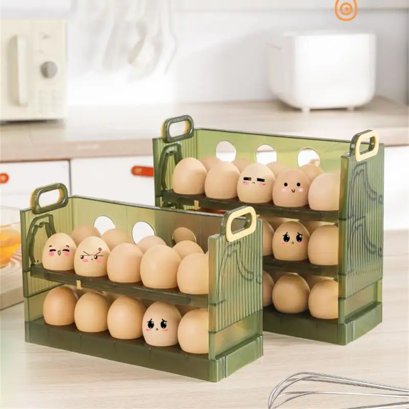

New Refrigerator Egg Box Durable Egg Storage Containers Practical Egg Box Kitchen Storage Tools Fresh Keeping Egg Storage Box