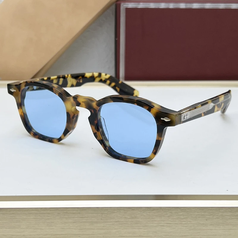 Солнцезащитные очки 44 размер винтажная ацетатная оправа для очков мужчин