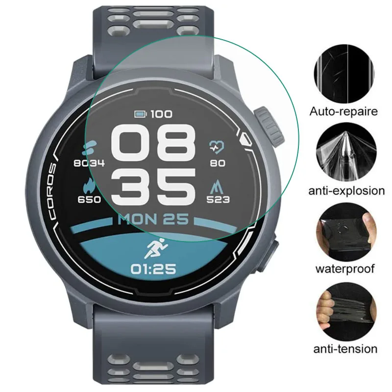 

Мягкая защитная пленка из ТПУ для смарт-часов Coros PACE 2/APEX 46 мм 42 мм/Pro VERTIX 2, Защитная пленка для экрана, аксессуары Pace2, 5 шт.