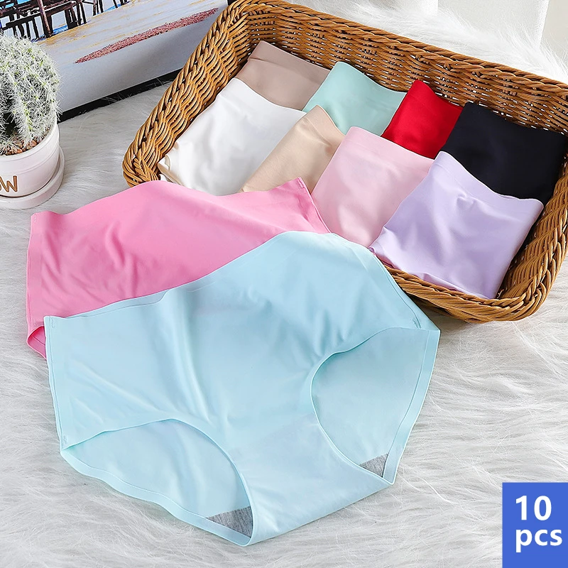 Женское нижнее белье из вискозы бесшовные трусики со средней талией для женщин