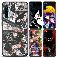 manga anime black clover phone case for redmi 6 6a 7 7a note 7 note 8 a pro 8t note 9 s pro 4g t soft silicone