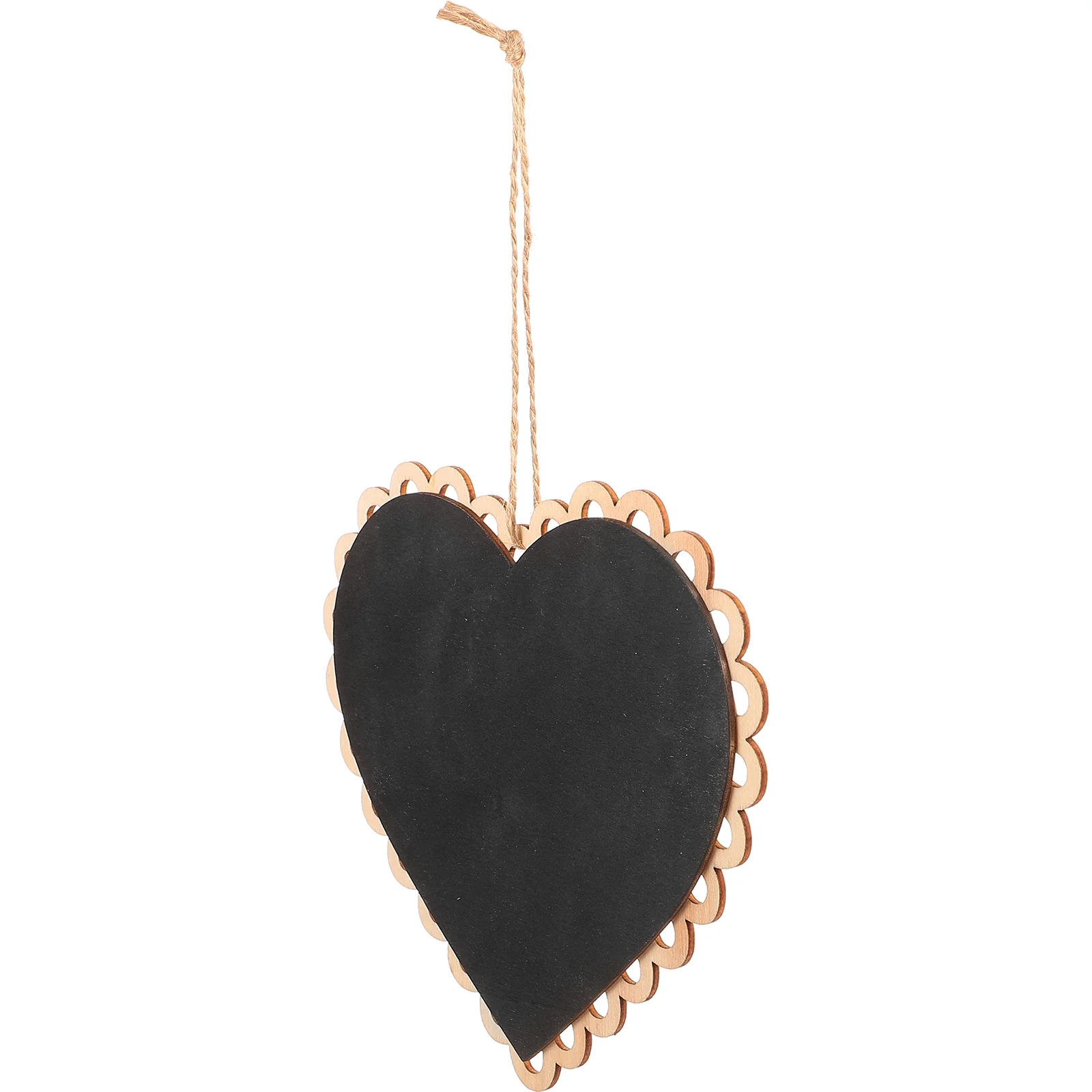 

Heart Shaped Hanging Wooden Blackboard Chalkboard Wordpad Message Board
