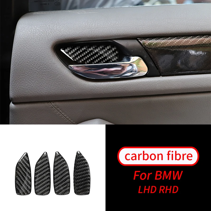 

For BMW 3Series E46 323i 328i 1998-2005 Real Carbon Fiber Inner Door Handle Bowl Cover Trim Carbon Fiber Interior Accessories