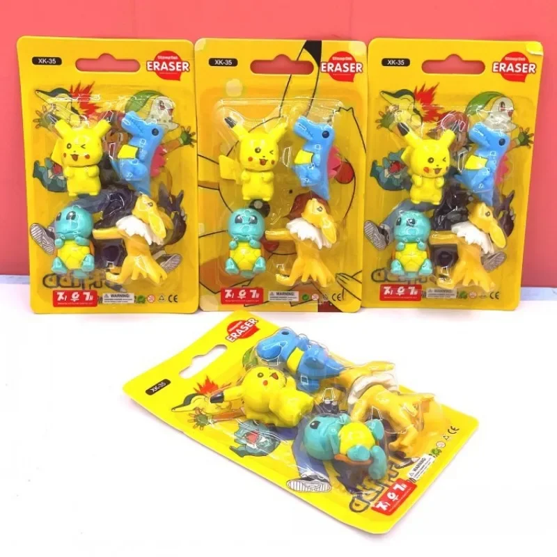 Ластик с изображением Покемона Пикачу милый мультфильм аниме Дженни Черепаха