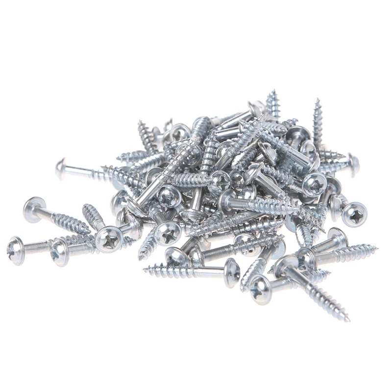 

100Pcs M4-25 High Strength Oblique Hole Self-tapping Screws For Pocket Hole Jig Dropship