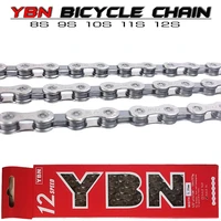 ybn bike chain mtb mountain road bike chians 11 speed hollow bike chain 116 link silver chain guide bike chain 11 speed chain