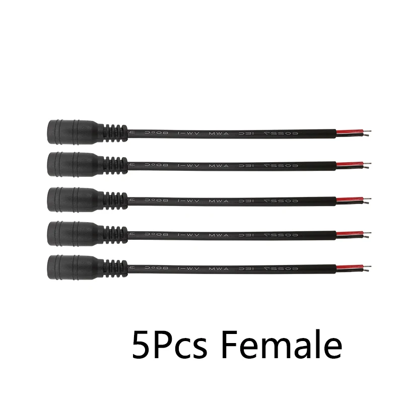 

Кабель питания DC 5,5*2,1 мм белый/черный