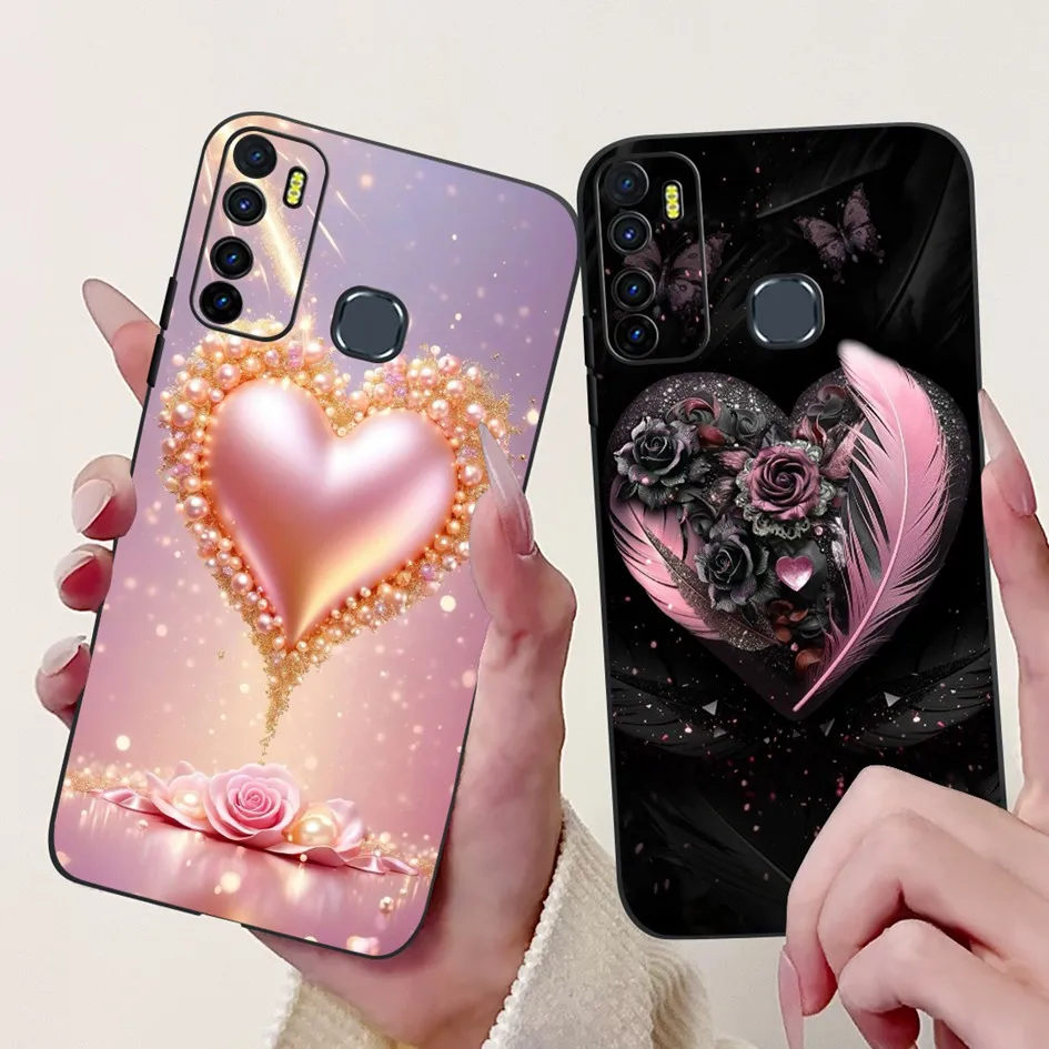 For Infinix Note 7 Lite Case Hot 9 Cover X655C X655 X655D Cartoon Cute Funda Soft Silicone Cases Hot9 Pro X655F Capa