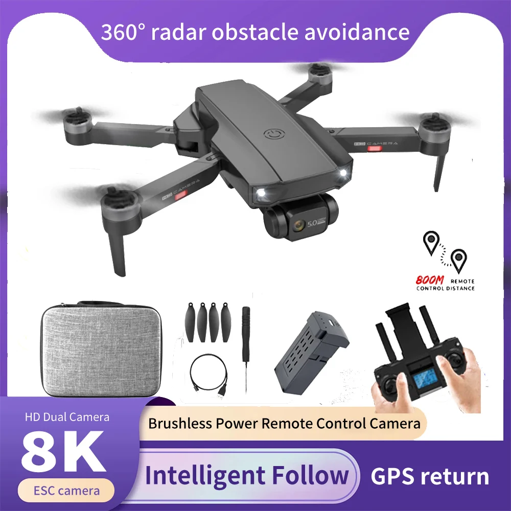 

New S2 Drone Intelligent Obstacle Avoidance Four-axis Drone 6K High Definition Dual Camera Remote Control Drone Toy Gift for Boy