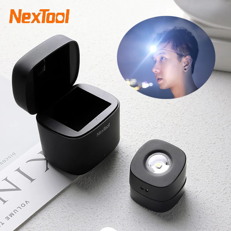 

NexTool Headlight Night Walking Headlamp 28g Ultra-light LED IPX4 Waterproof Outdoor Sports Camping With Portable Charging Case