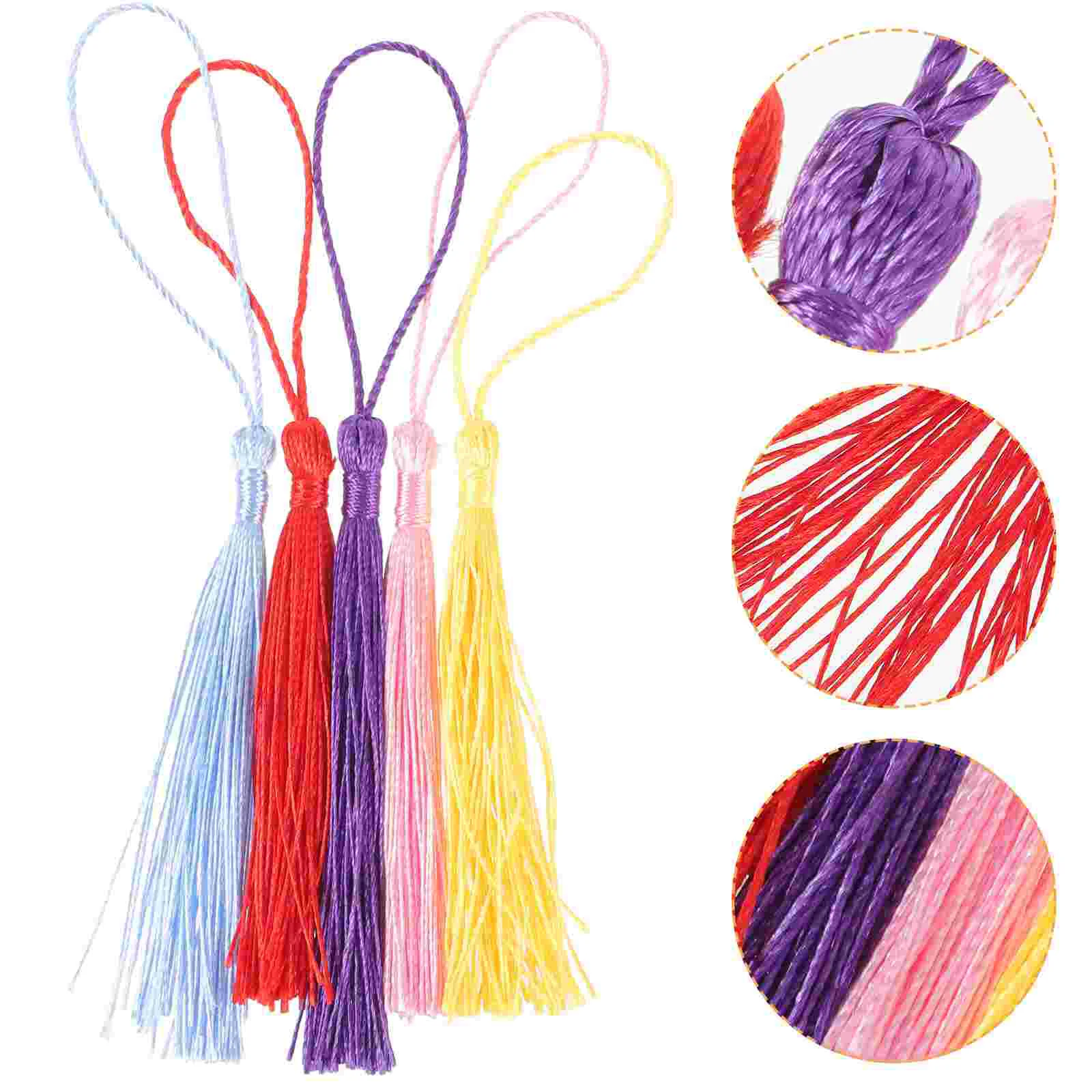 

1 Set of Portable Tassels Mini Tassels with for Bookmarks Crafts Jewelry Making