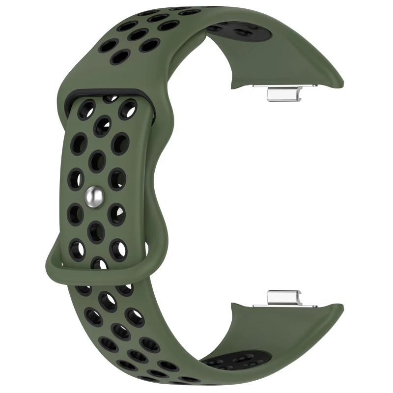 Фото Силиконовый ремешок для Xiaomi Mi Band 10 Pro, Mi Band 9 Pro, 8 Pro, двухцветный, мягкий, удобный браслет для Redmi Watch 6, 5, 4 №3