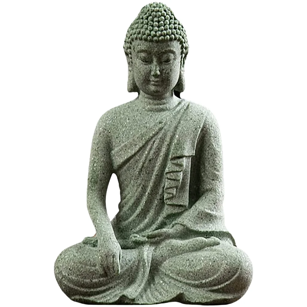 

For Home Zen Garden Home Buddah Statute Tank Statue Aquarium Decor for Tank Home Decoration