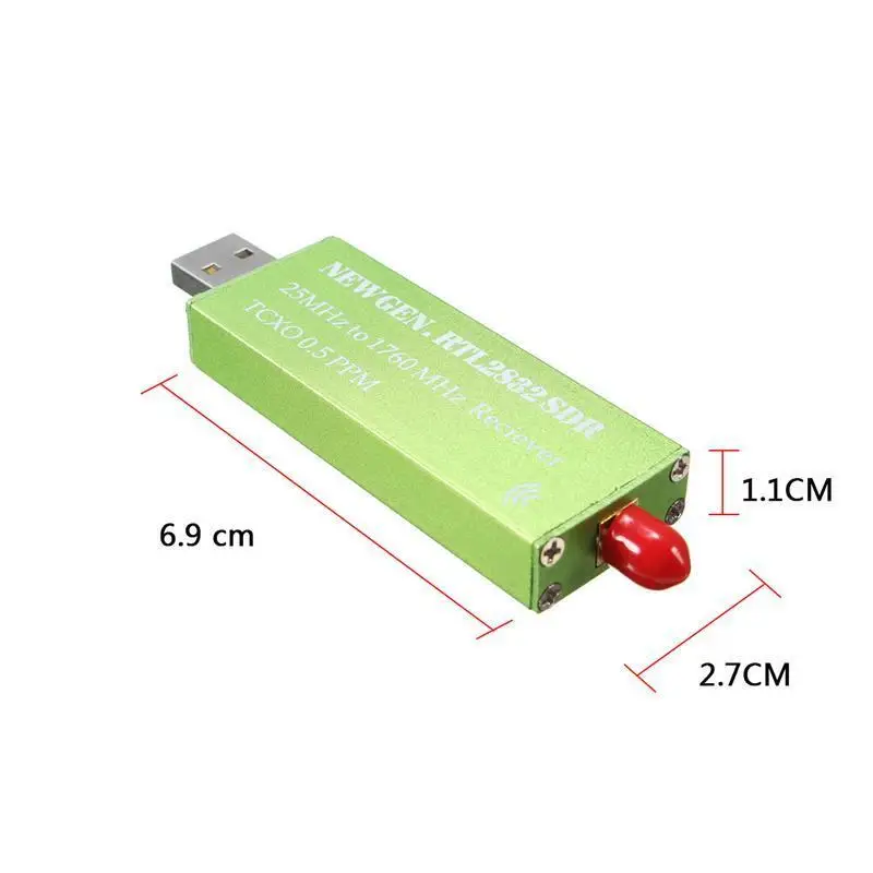 RTL-SDR 0.5 PPM TCXO RTL2832U R820T2 RTL SDR Receiver USB AM FM Software Radio