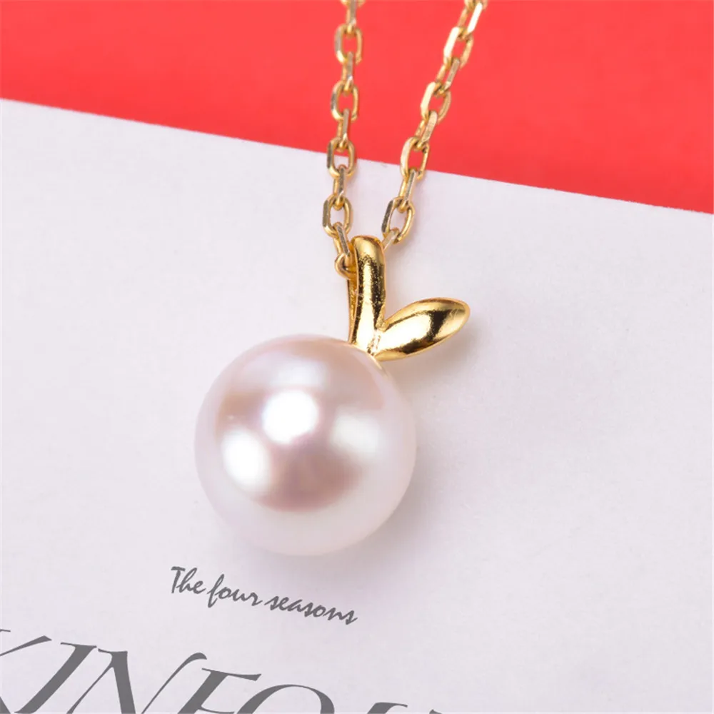 

S925 Sterling Silver Pearl Pendant Settings Blank/Base For DIY Pendant Jewelry Making Accessories Suitable for 7-9mm Bead
