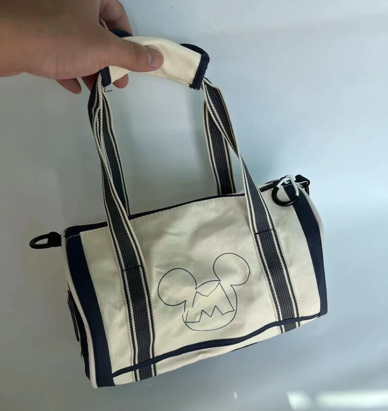 Disney Mickey Mouse travel bag new canvas bowling mouse head print large capacity children or women crossbody bag