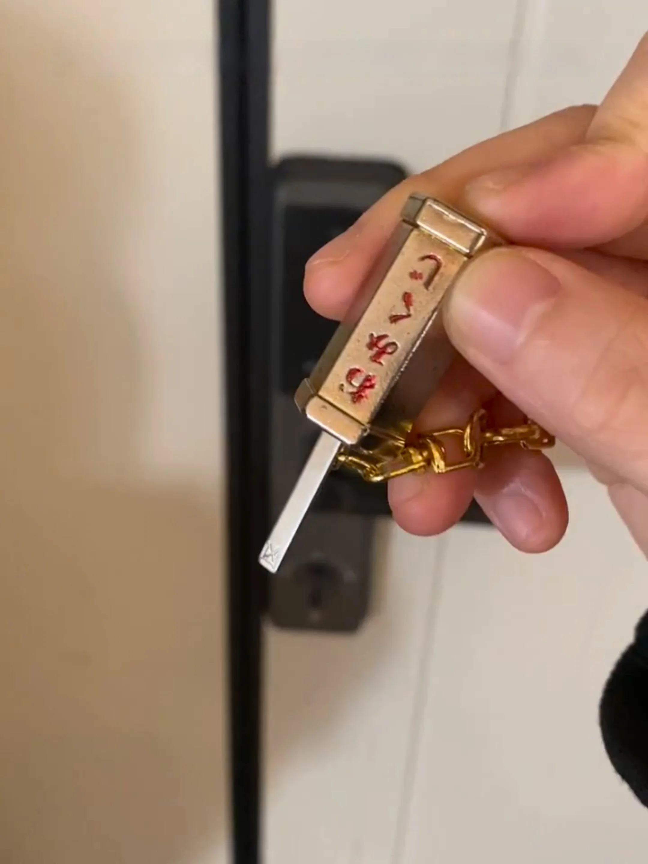 Брелок для ключей небольшой кулон новинка 2024 металлический держатель Visa удача