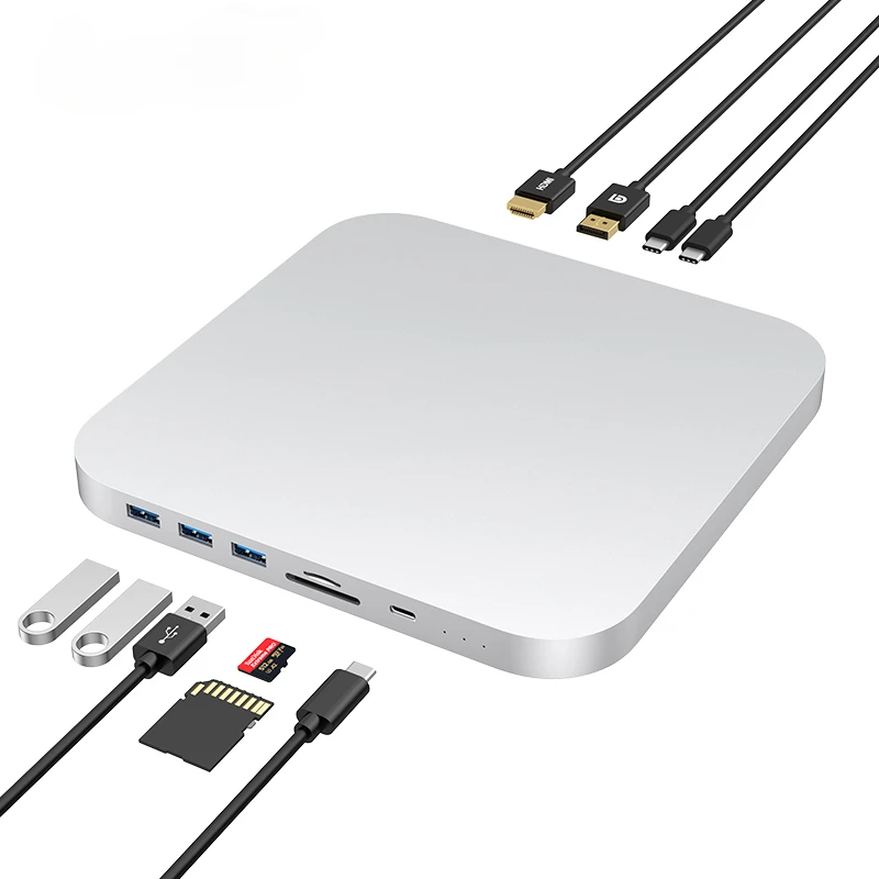 Оригинальная новая док-станция для жесткого диска MC25 Pro Max 4K HDMI 8-в-1 Type C USB 3.0 HDD M2 Mac